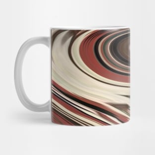 1980s retro mid century autumn colors burgundy brown swirl Mug